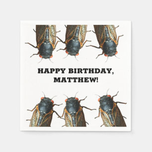 Fotos von Cicadas, Bugs, Insekten Personalisiert Serviette