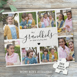 Fotos von Enkelkindern als Collage-Geschenk für Om Puzzle