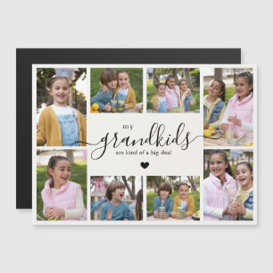 Fotos von Enkelkindern - Fotocollage-Geschenk für  Magnetkarte