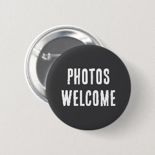 Fotos Willkommen Button Foto-freundliches Pin-Ab