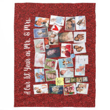 Fotos zum ersten Jahr Jahrestag Roter Glitzer