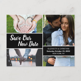 Fotos zum Hochzeitstag gerettet Postkarte