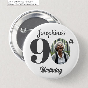Fotos zur 90. Geburtstagsfeier als Geschenk Button