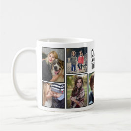 Fotosammlung der Familie 9 Bilder Name hinzufügen Kaffeetasse