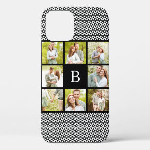 Fotosammlung Schwarz-Weiß-Monogramm Case-Mate iPhone Hülle