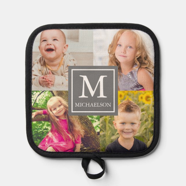 Fotosammlungen für Familienmitglieder Oven Mitt un Topflappen (Vorderseite)