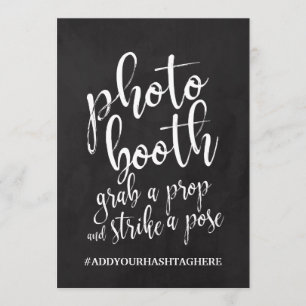 Fotoschalter Hashtag preiswerte Kreidetafel-Schrif Einladung