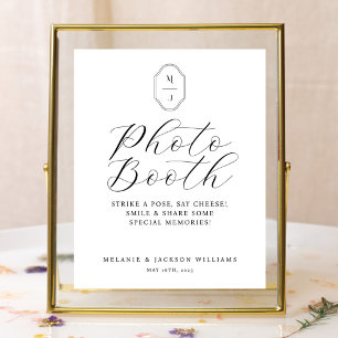 Fotoschalter-Schild Minimal Elegant Schrift & Mono Poster