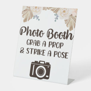 Fotoshop Grab a Prop Bohemisch Wedding Sign Sockelschild
