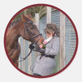 FOTOSTICKER RUNDER AUFKLEBER