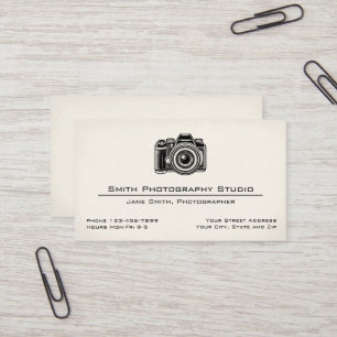 Fotostudio Fotograf Geschäftskarte Visitenkarte