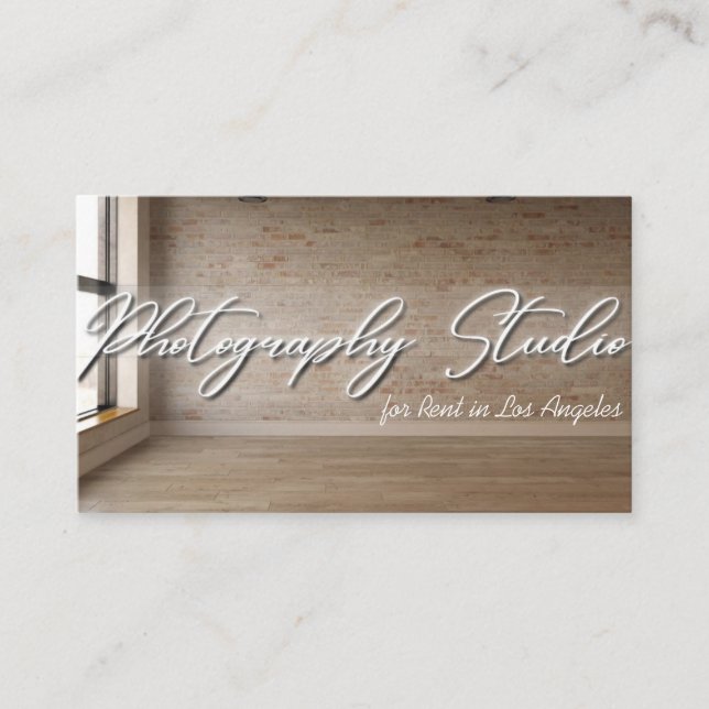 Fotostudio Miete Visitenkarte (Vorderseite)