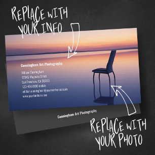 Fotostudio Modernes Minimalistisches Foto Visitenkarte