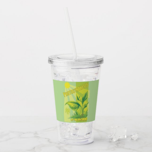 Fotosynthese Acryltrinkbecher (Vorderseite Ice)
