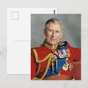 Fotovergrößerung von König Charles III Postkarte