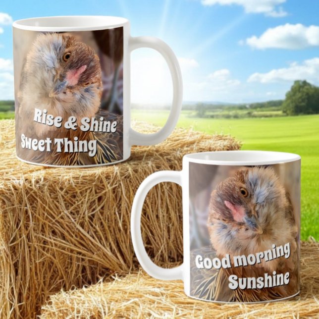 Fotovorlage "Funny Tilcken Head" Kaffeetasse (Mug view on both sides of handle and template text)