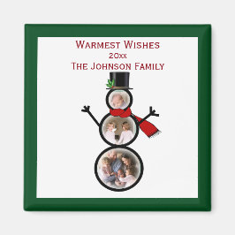 Fotovorlage für den Snowman-Urlaub Magnet