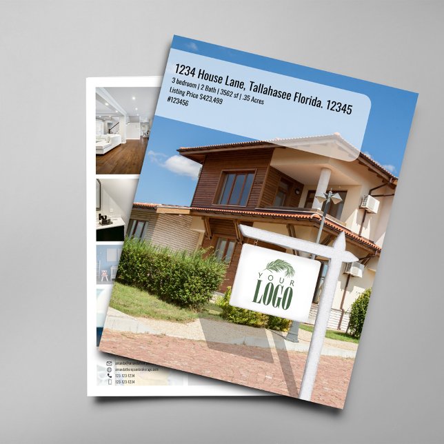 Fotovorlage für Realtor House (House listing real estate brochure.)