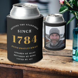 Fotovorlage Geburtstagsparty Schwarzes Gold jedes Dosenkühler