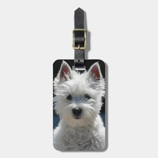 Fotovorlage individuell anpassen Personalisiert Gepäckanhänger (Vorderseite vertikal)