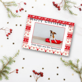 Fotovorlage Merke Weihnachtskarte Foto für Haustie Feiertagskarte