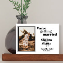 Fotovorlage QR-Code Save the Date