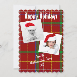 Fotovorlage Red Tartan Weihnachten