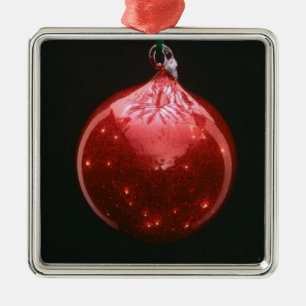 Fotovorlage Xmas Tree Decoration Silbernes Ornament