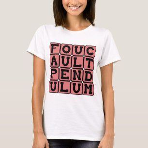 Foucault-Pendel, Rotation der Erde T-Shirt