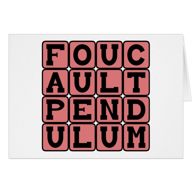 Foucault Pendulum, Rotation der Erde (Vorderseite (Horizontal))