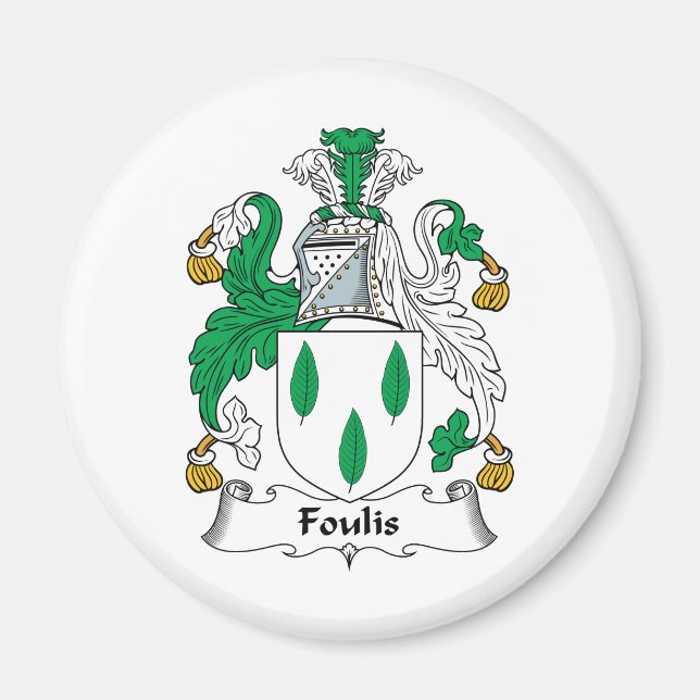Foulis Familienwappen Magnet (Vorne)