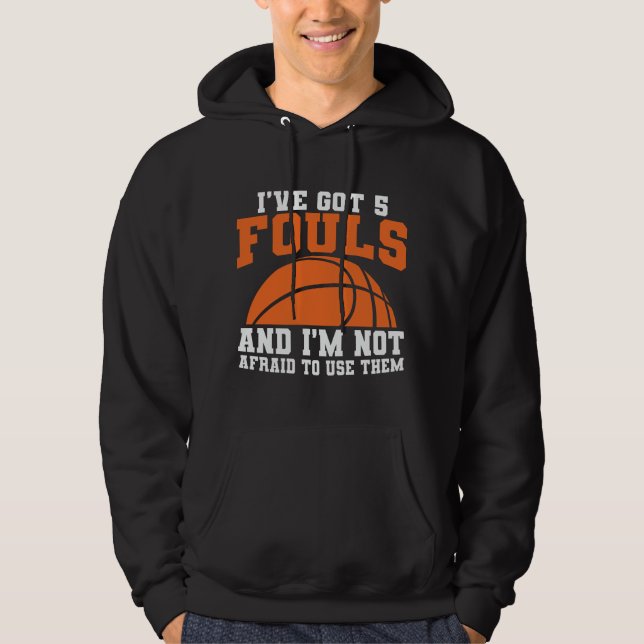 Fouls Basketball | Basketball Design Hoodie (Vorderseite)