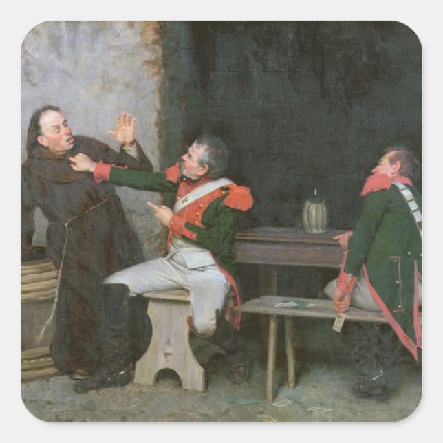 Found Out (Öl auf Leinwand) (ein Paar - siehe 1957 Quadratischer Aufkleber (Vorderseite)