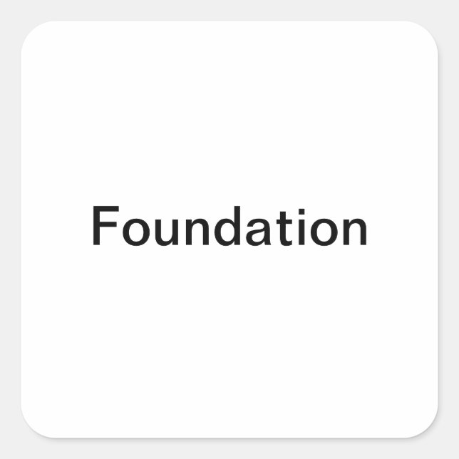 Foundation/Make-up Bottle Labels/ Quadratischer Aufkleber (Vorderseite)