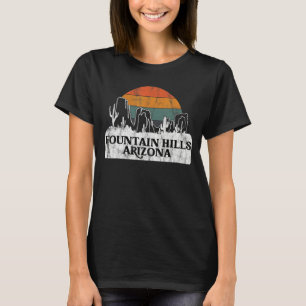 Fountain Hills AZ Arizona Vintager Sonnenuntergang T-Shirt