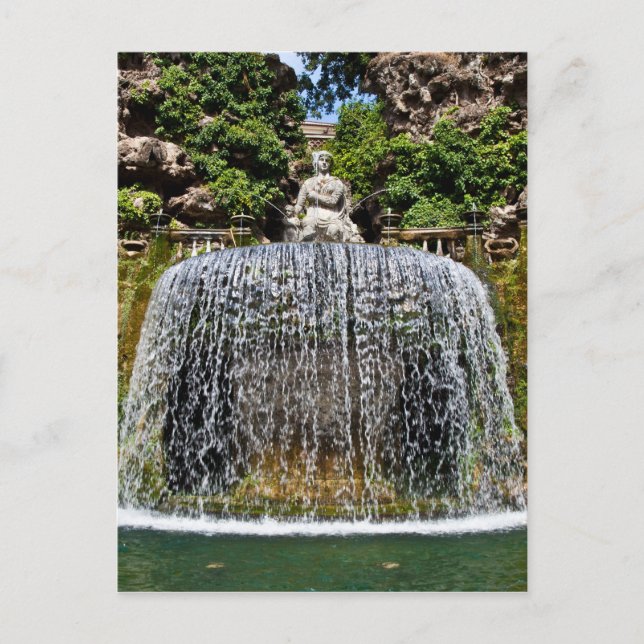 Fountain in Villa D'Este Postkarte (Vorderseite)