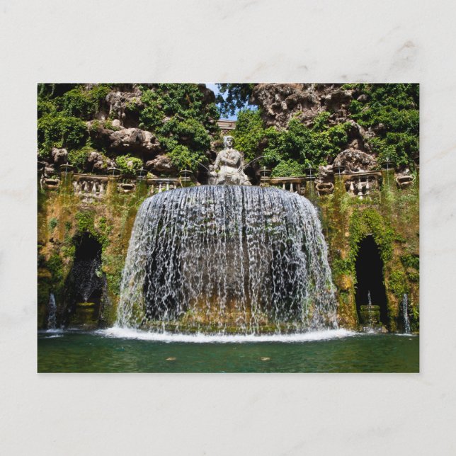 Fountain in Villa D'Este Postkarte (Vorderseite)
