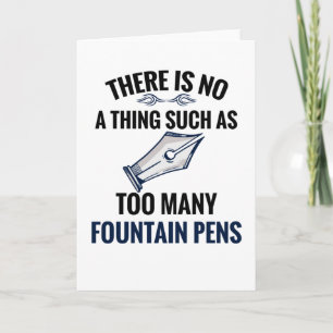 Fountain Pen Sammlergeschenke   Fountain Pen Lover Karte