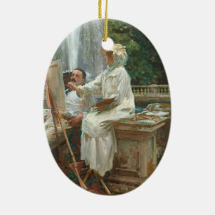 Fountain Villa Torlonia Frascati, Italien, von Sar Keramik Ornament