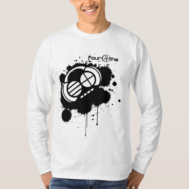 Four4ths_Black Fleck auf Weiß T-Shirt (Vorderseite)