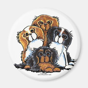 Four Cavalier King Charles Spaniels Magnet