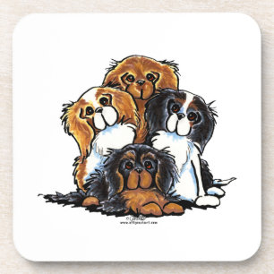 Four Cavalier King Charles Spaniels Untersetzer