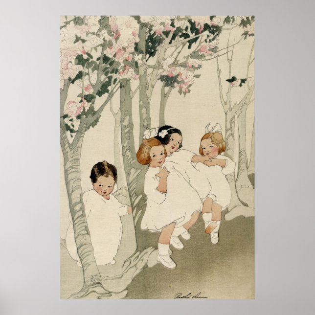 Four Children Dancing - Bertha Boynton Lum - c1913 Poster (Vorne)