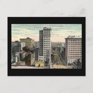 Four Corners, Newark, NJ1915 Vintage Postkarte