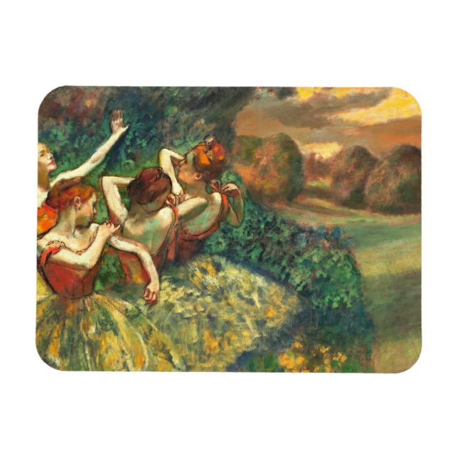 Four Dancers Edgar Degas Magnet (Horizontal)