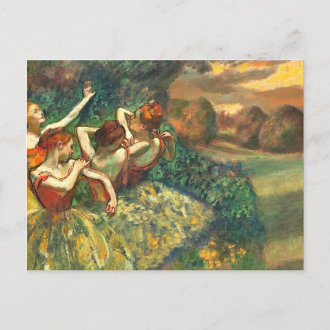 Four Dancers Edgar Degas Postkarte (Vorderseite)