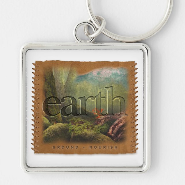 FOUR ELEMENTS - Earth - Keychain Schlüsselanhänger (Vorne)