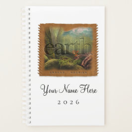 Four Elements - EARTH - Personalized Day Planner Planer