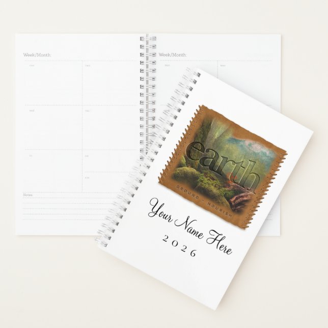 Four Elements - EARTH - Personalized Day Planner Planer (Anzeige)