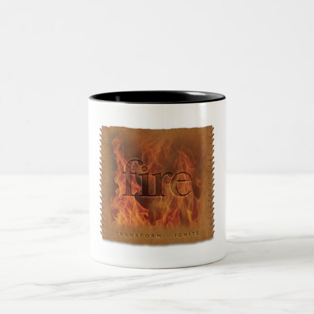 Four Elements - Fire - Coffee Mug Zweifarbige Tasse (Mittel)